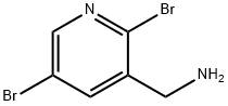 3-Pyridinemethanamine, 2,5-dibromo- Structure