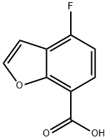 7-Benzofurancarboxylic acid, 4-fluoro- Structure