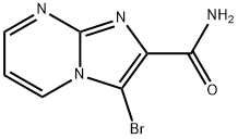 Imidazo[1,2-a]pyrimidine-2-carboxamide, 3-bromo- Structure