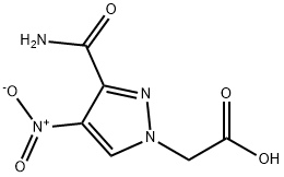 2-(3-carbamoyl-4-nitro-1H-pyrazol-1-yl)acetic acid Structure