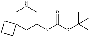 Carbamic acid, N-6-azaspiro[3.5]non-8-yl-, 1,1-dimethylethyl ester Structure