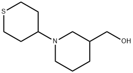 3-Piperidinemethanol, 1-(tetrahydro-2H-thiopyran-4-yl)- Structure