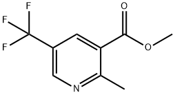 3-Pyridinecarboxylic acid, 2-methyl-5-(trifluoromethyl)-, methyl ester Structure