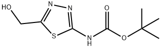 Carbamic acid, N-[5-(hydroxymethyl)-1,3,4-thiadiazol-2-yl]-, 1,1-dimethylethyl ester Structure