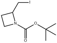 1-Azetidinecarboxylic acid, 2-(iodomethyl)-, 1,1-dimethylethyl ester Structure