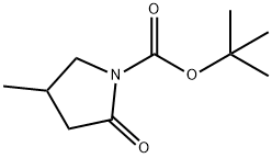 1-Pyrrolidinecarboxylic acid, 4-methyl-2-oxo-, 1,1-dimethylethyl ester Structure