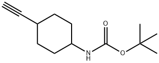 Carbamic acid, N-(4-ethynylcyclohexyl)-, 1,1-dimethylethyl ester Structure