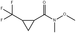 N-Methoxy-N-methyl-2-(trifluoromethyl)cyclopropane-1-carboxamide 구조식 이미지