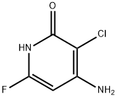 2(1H)-Pyridinone, 4-amino-3-chloro-6-fluoro- Structure