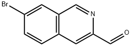 3-Isoquinolinecarboxaldehyde, 7-bromo- Structure