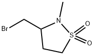 Isothiazolidine, 3-(bromomethyl)-2-methyl-, 1,1-dioxide Structure