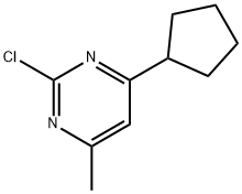 2-chloro-4-cyclopentyl-6-methylpyrimidine Structure