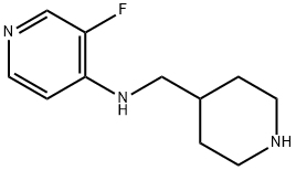 4-Pyridinamine, 3-fluoro-N-(4-piperidinylmethyl)- 구조식 이미지