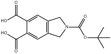 2-(tert-butoxycarbonyl)isoindoline-5,6-dicarboxylic acid Structure