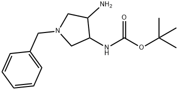 tert-butyl (4-amino-1-benzylpyrrolidin-3-yl)carbamate Structure