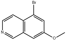 Isoquinoline, 5-bromo-7-methoxy- Structure