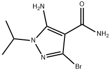 1H-Pyrazole-4-carboxamide, 5-amino-3-bromo-1-(1-methylethyl)- Structure