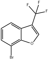 Benzofuran, 7-bromo-3-(trifluoromethyl)- Structure