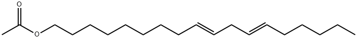 9,12-Octadecadien-1-ol, acetate, (E,E)- (8CI,9CI) Structure