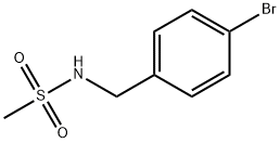 Methanesulfonamide, N-[(4-bromophenyl)methyl]- Structure