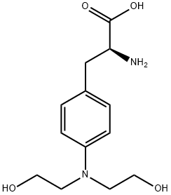 rac-Melphalan EP Impurity A DiHCl (Dihydroxy Melphalan DiHCl) 구조식 이미지