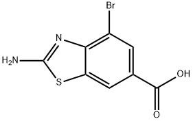 2-amino-4-bromo-1,3-benzothiazole-6-carboxylic acid 구조식 이미지