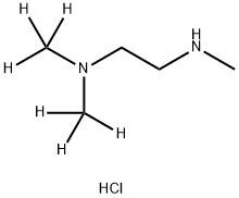 1,2-Ethanediamine, N2-methyl-N1,N1-di(methyl-d3)-, hydrochloride (1:2) Structure