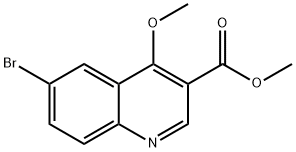 6-Bromo-4-methoxy-quinoline-3-carboxylic acid methyl ester Structure