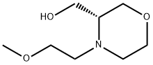 3-Morpholinemethanol, 4-(2-methoxyethyl)-,(3R)- 구조식 이미지