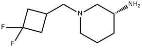 (3R)-1-[(3,3-DIFLUOROCYCLOBUTYL)METHYL]PIPERIDIN-3-AMINE Structure