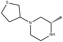 (3S)-3-methyl-1-(tetrahydrothiophen-3-yl)piperazine Structure