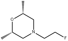 Morpholine, 4-(2-fluoroethyl)-2,6-dimethyl-, (2R,6S)- Structure