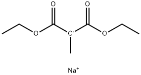 Propanedioic acid, 2-methyl-, diethyl ester, ion(1-), sodium (1:1) 구조식 이미지