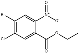 Ethyl 4-bromo-5-chloro-2-nitrobenzoate 구조식 이미지