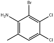 2-Bromo-3,4-dichloro-6-methylaniline Structure