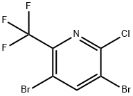 3,5-Dibromo-2-chloro-6-(trifluoromethyl)pyridine Structure
