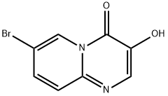 4H-Pyrido[1,2-a]pyrimidin-4-one, 7-bromo-3-hydroxy- Structure