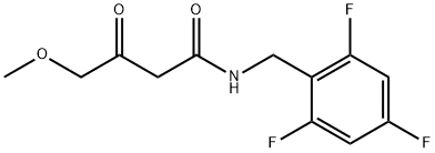 Butanamide, 4-methoxy-3-oxo-N-[(2,4,6-trifluorophenyl)methyl]- Structure