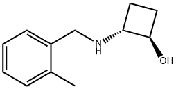 Cyclobutanol, 2-[[(2-methylphenyl)methyl]amino]-, (1R,2R)- Structure