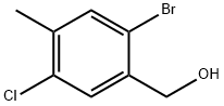 Benzenemethanol, 2-bromo-5-chloro-4-methyl- Structure