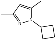 1H-Pyrazole, 1-cyclobutyl-3,5-dimethyl- Structure