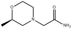 4-Morpholineacetamide,2-methyl-,(2R)- 구조식 이미지