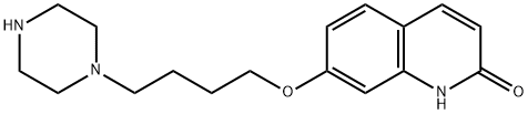 2(1H)-Quinolinone, 7-[4-(1-piperazinyl)butoxy]- Structure