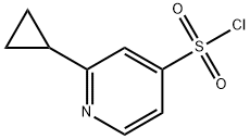 4-Pyridinesulfonyl chloride, 2-cyclopropyl- Structure