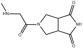 Pyrrolo[3,4-c]pyrrole-1,3(2H,3aH)-dione, tetrahydro-5-[2-(methylamino)acetyl]- Structure