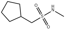 Cyclopentanemethanesulfonamide, N-methyl- Structure