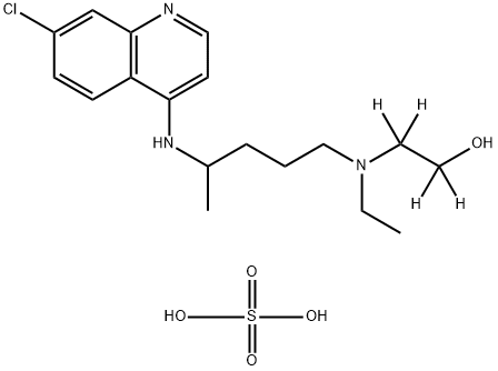 Hydroxychloroquine-d4 (sulfate) 구조식 이미지