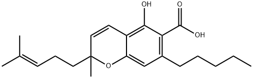 (±)-Cannabichromenic Acid 구조식 이미지