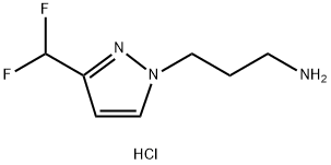 3-[3-(difluoromethyl)-1H-pyrazol-1-yl]propan-1-amine Structure