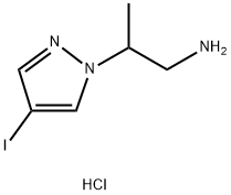 2-(4-iodo-1H-pyrazol-1-yl)propan-1-amine Structure